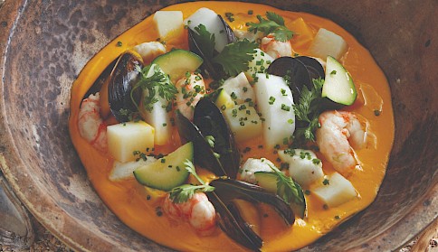 Kurri Squash Seafood Chowder - Chef Duncan Ly
